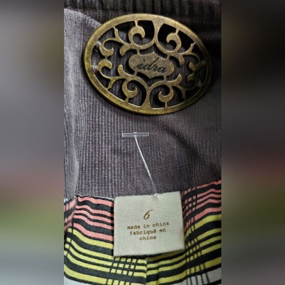 Anthropologie Idra Purple Corduroy Jacket - Picture 7 of 7